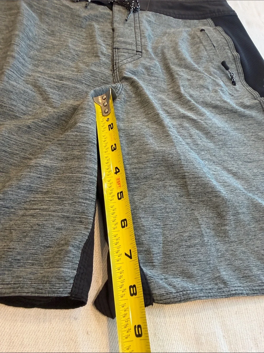 1708100 Rip Curl - Mirage Cordura Board Shorts SZ 30 Black Gray